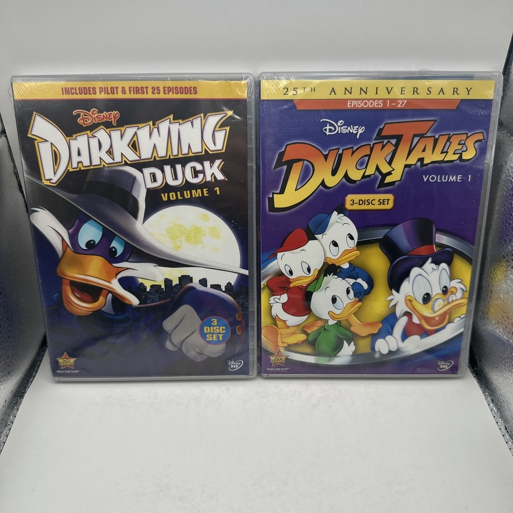 Darkwing Duck Duck Tales Volume 1 25th Anniversary Disney DVD LOT 3 Disc Set NEW